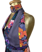Handmade Upcycled Tie Halter Vest Top & Choker - Funkify
