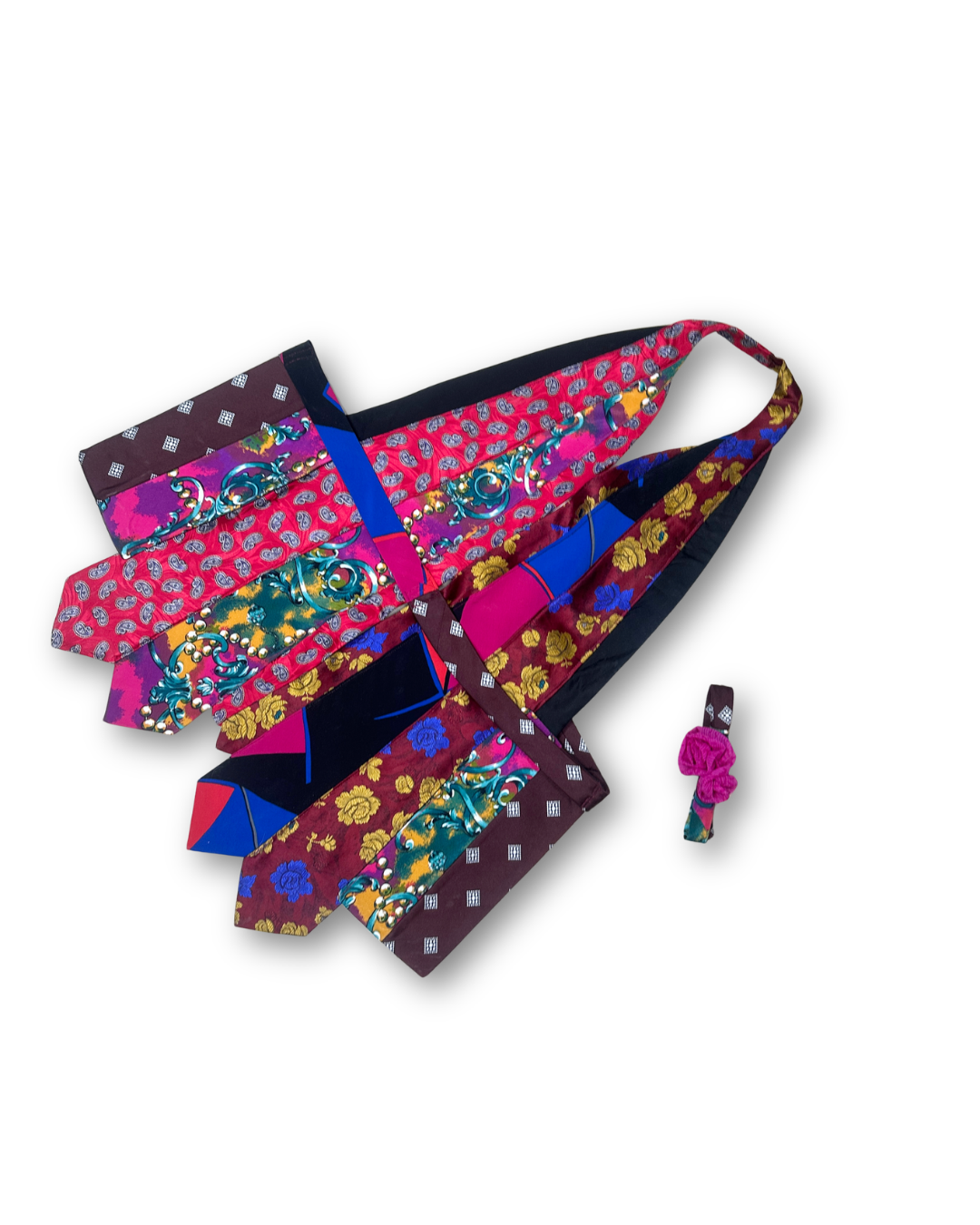Handmade Upcycled Tie Halter Vest Top & Choker - Funkify