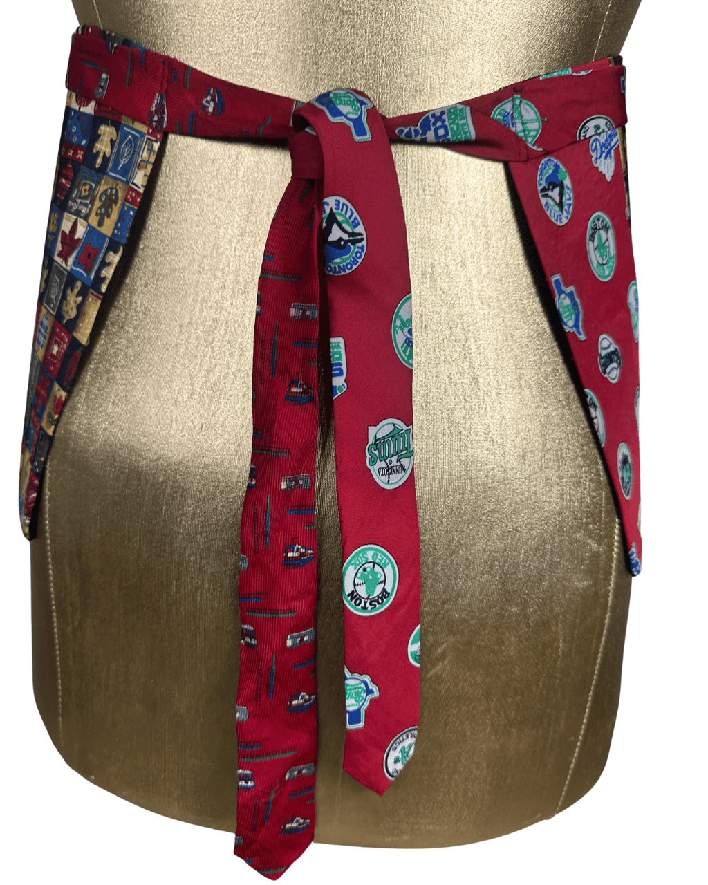 Handmade Upcycled Tie Halter Vest Top & Choker - Funkify