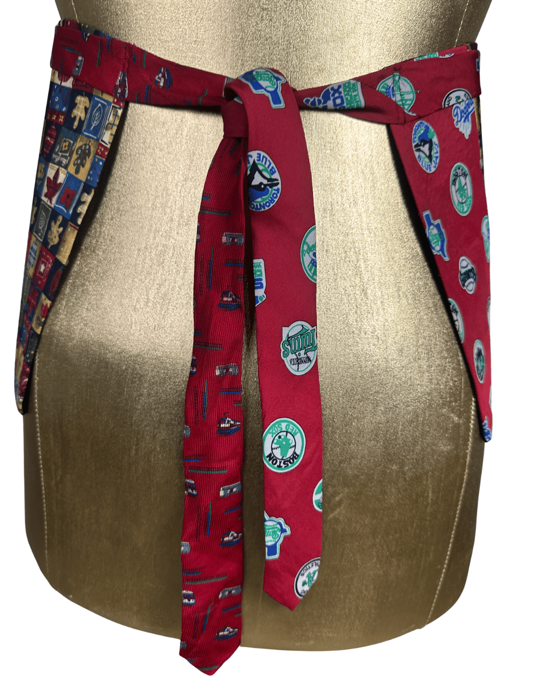 Handmade Upcycled Tie Halter Vest Top & Choker - Funkify