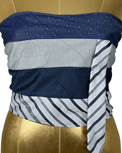 Handmade Upcycled Tie Tube Top - Funkify
