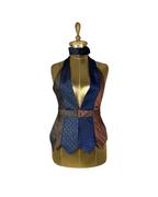 Handmade Upcycled Tie Vest Top and Choker - Funkify