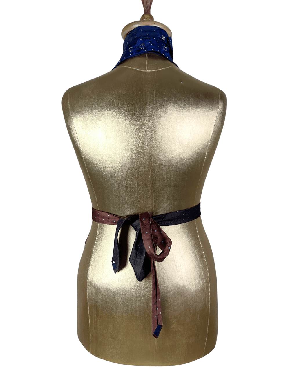 Handmade Upcycled Tie Vest Top and Choker - Funkify