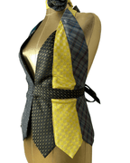 Handmade Upcycled Tie Vest Top and Choker - Funkify