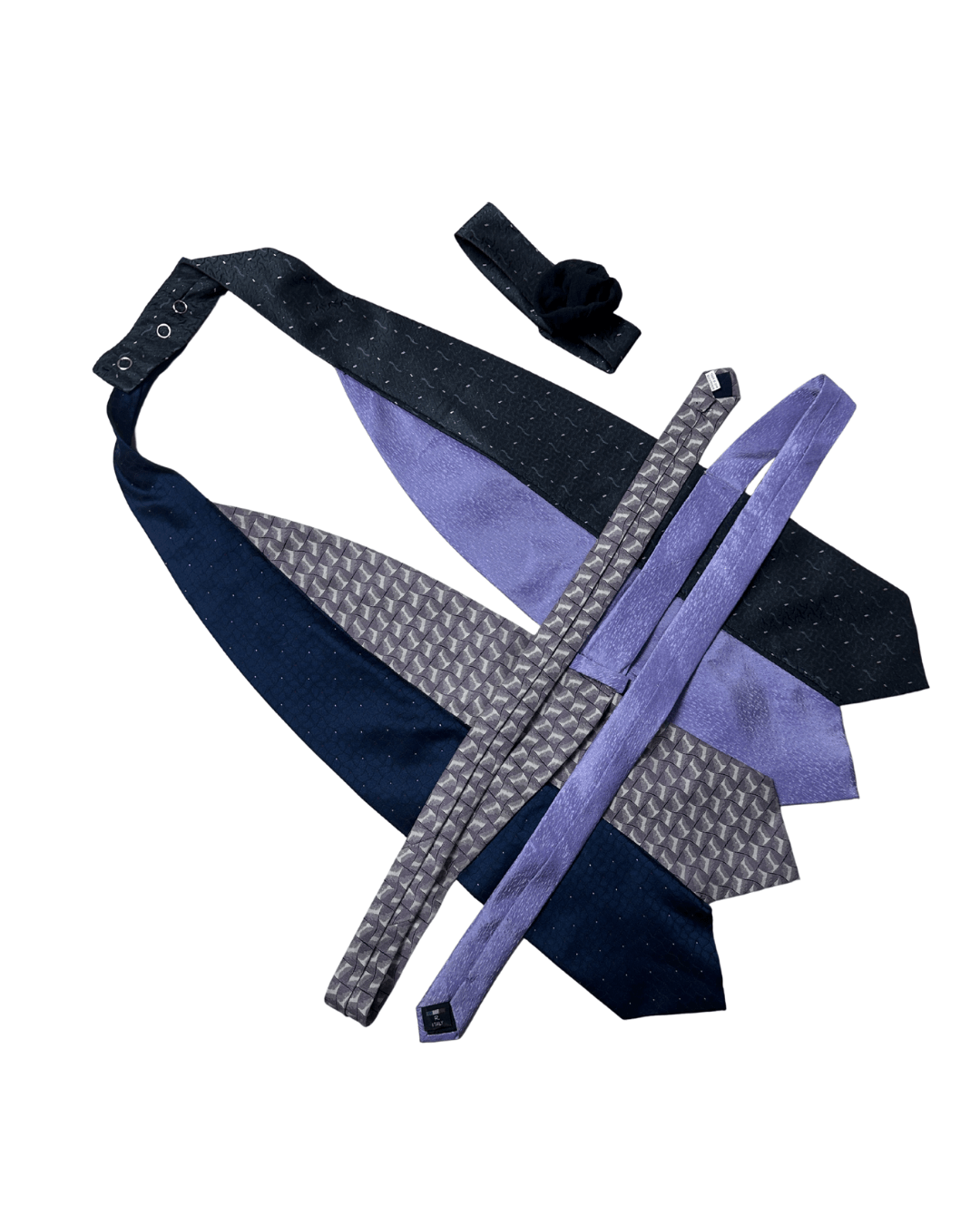 Handmade Upcycled Tie Vest Top with Choker - Funkify