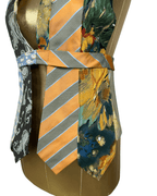 Handmade Upcycled Tie Vest Top with Choker - Funkify