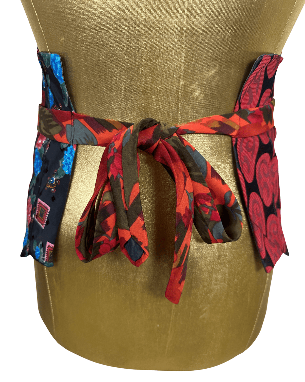 Handmade Upcycled Tie Vest Top with Choker - Funkify