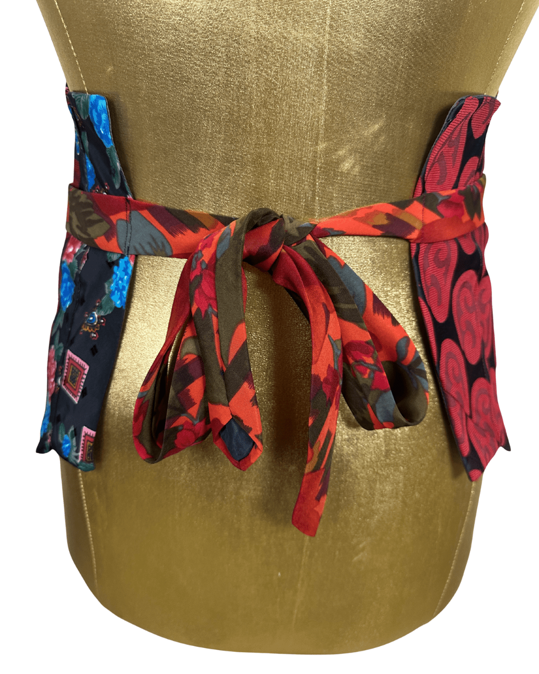 Handmade Upcycled Tie Vest Top with Choker - Funkify