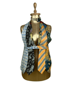 Handmade Upcycled Tie Vest Top with Choker - Funkify