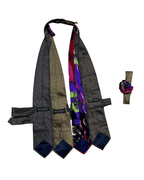 Handmade Upcycled Tie Vest Top with Choker - Funkify