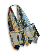 Handmade Upcycled Tie Vest Top with Choker - Funkify