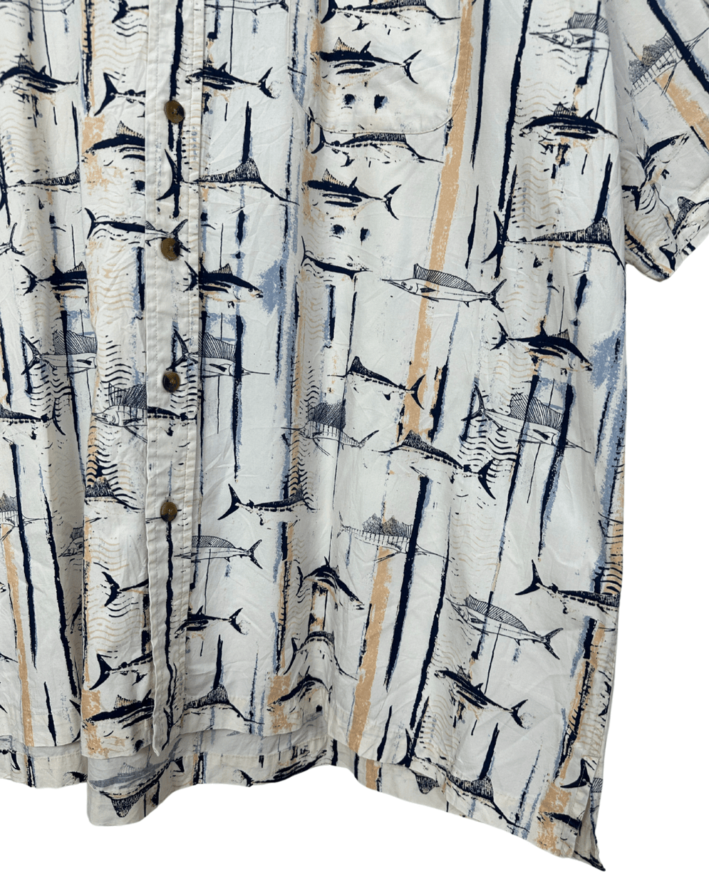 Harbor's Bay Fish Print Shirt 3XL - Funkify