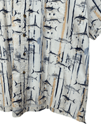 Harbor's Bay Fish Print Shirt 3XL - Funkify