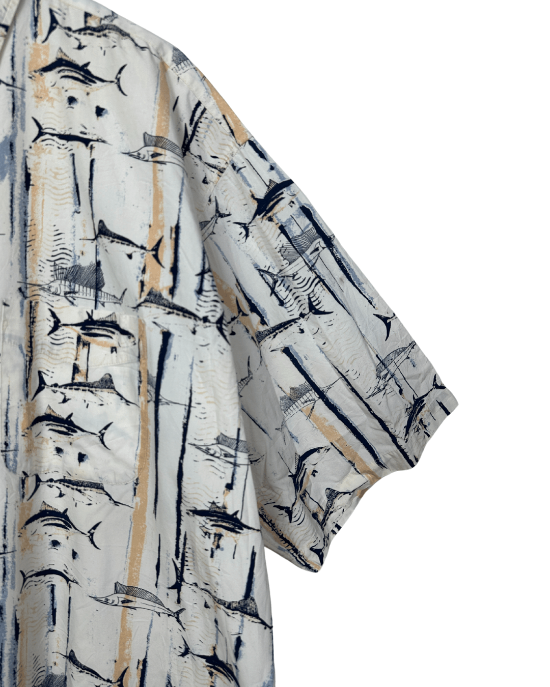 Harbor's Bay Fish Print Shirt 3XL - Funkify