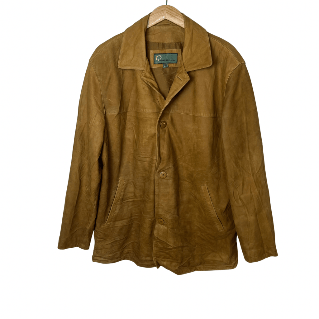 Hidepark Brown Suede Leather Jacket XL - Funkify