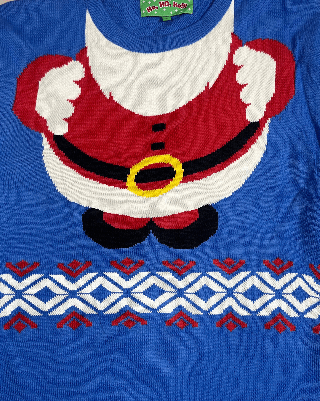 Ho Ho Ho! Christmas Sweater Large - Funkify