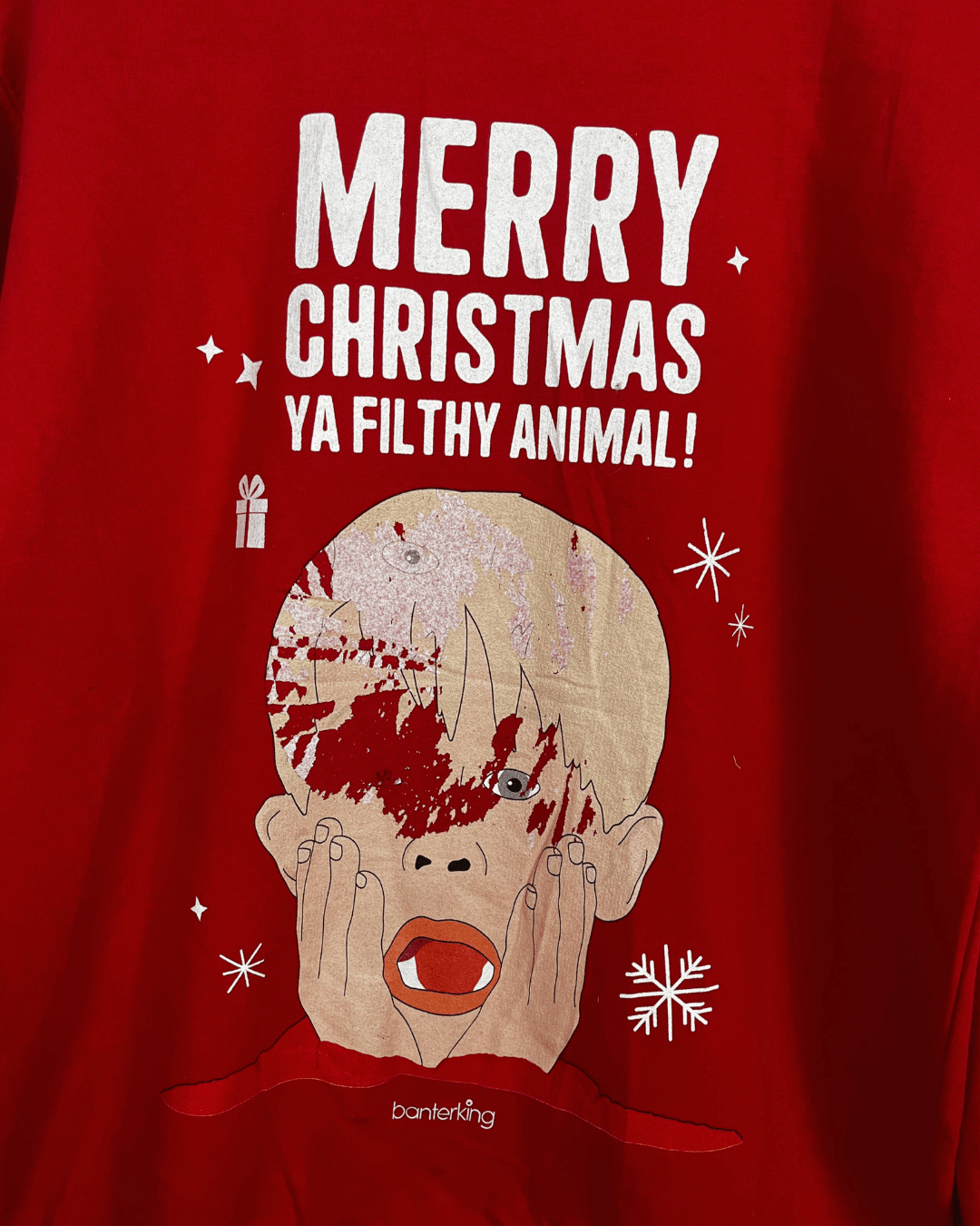 Home Alone Christmas Sweatshirt - Medium - Funkify