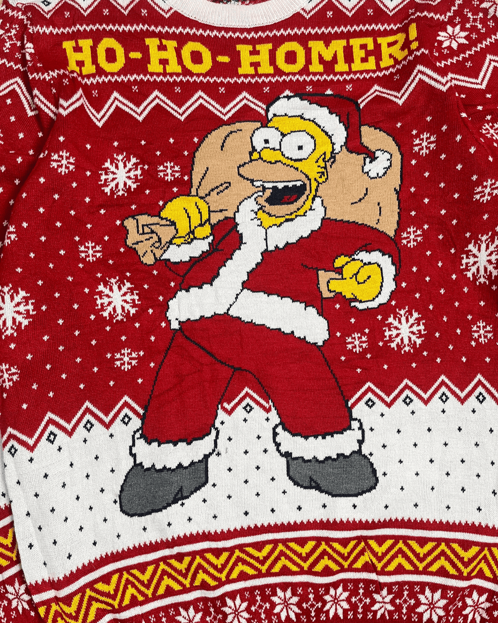 Homer Simpson Christmas Sweater - Medium - Funkify