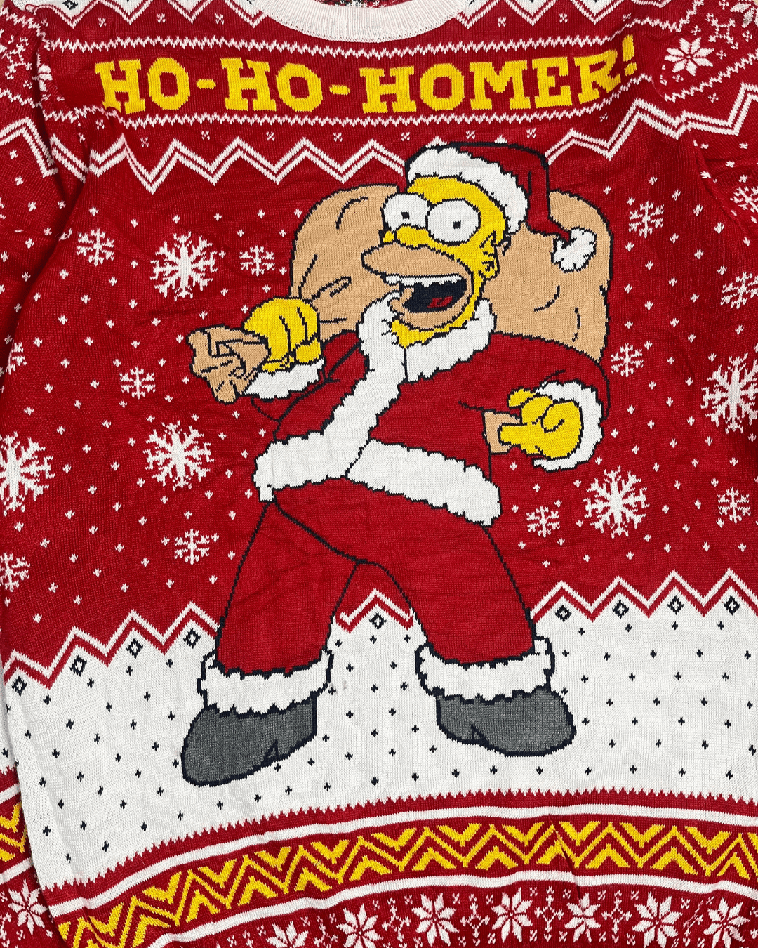 Homer Simpson Christmas Sweater - Medium - Funkify