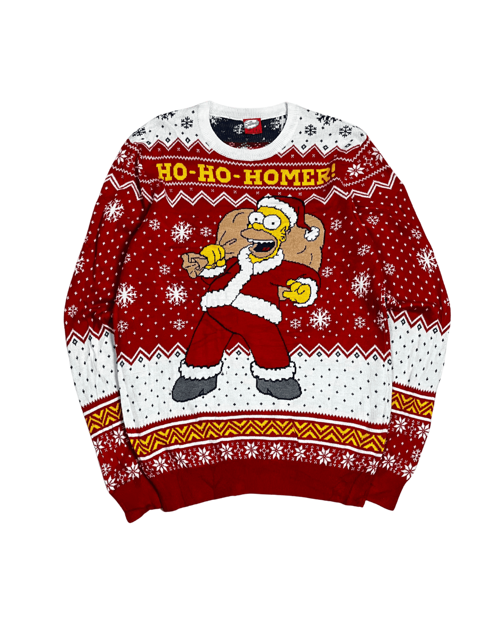Homer Simpson Christmas Sweater - Medium - Funkify