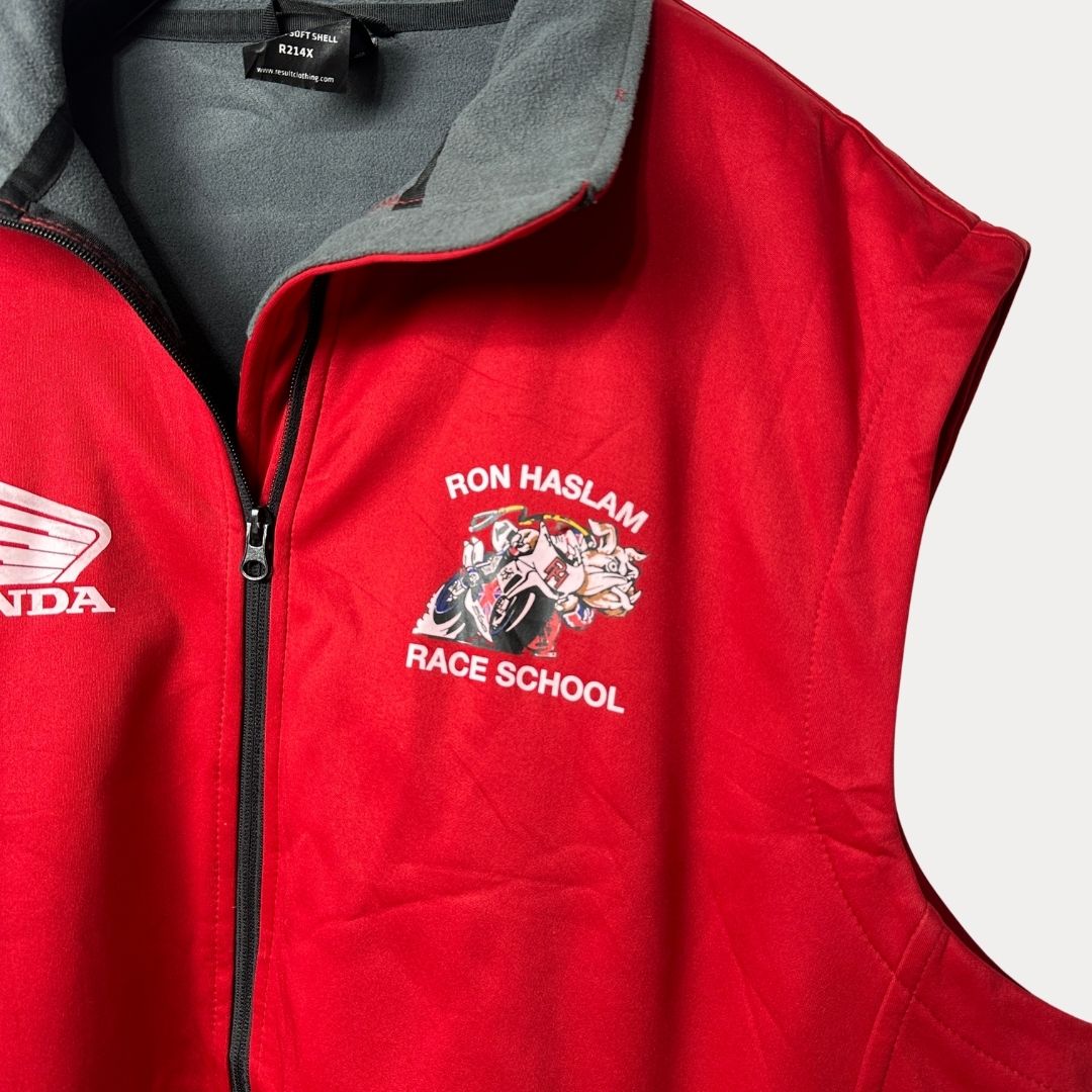 Honda Ron Haslam Race School Vest 2XL - Funkify