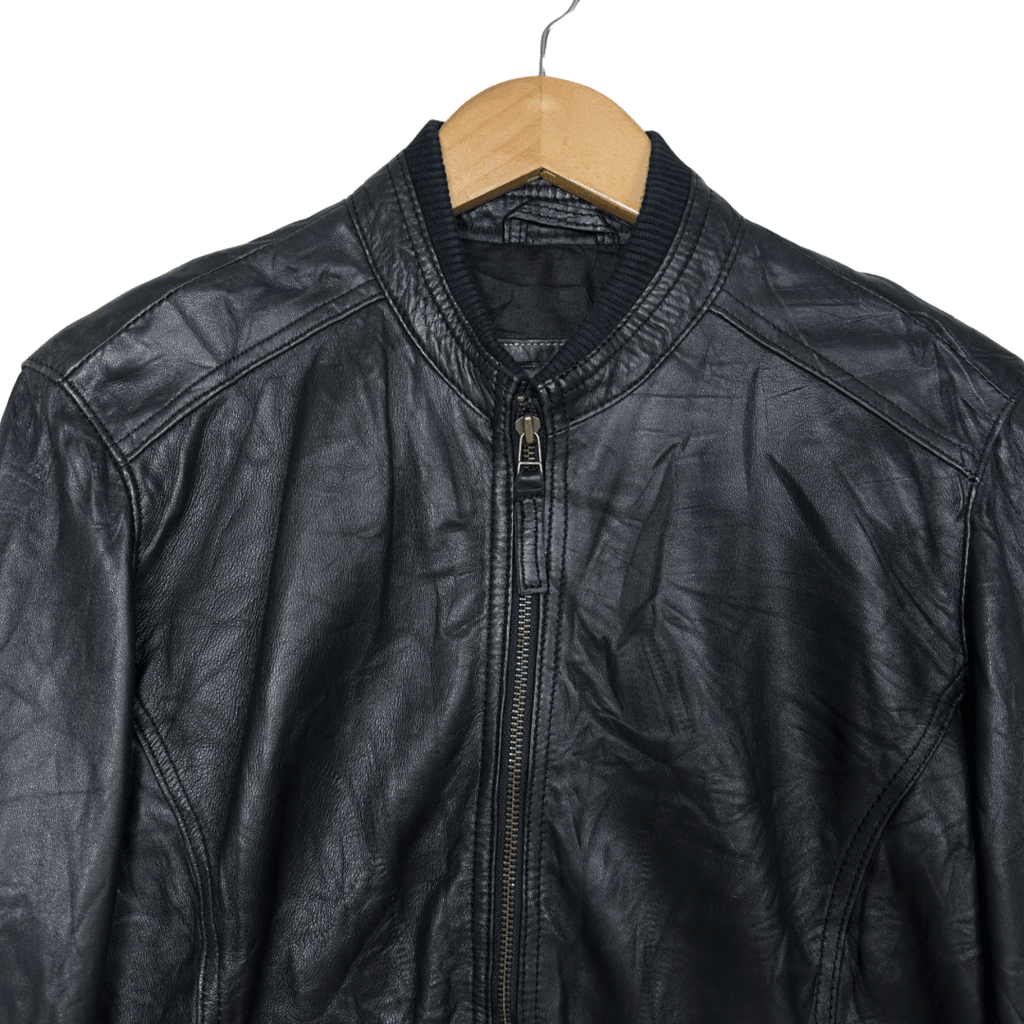 In Extenso Genuine Leather Jacket - Funkify