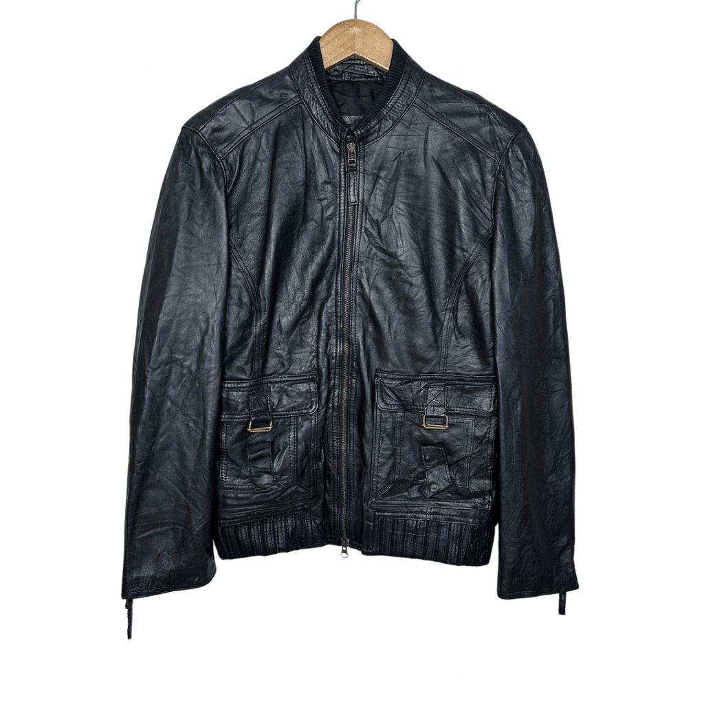 In Extenso Genuine Leather Jacket - Funkify