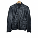 In Extenso Genuine Leather Jacket - Funkify