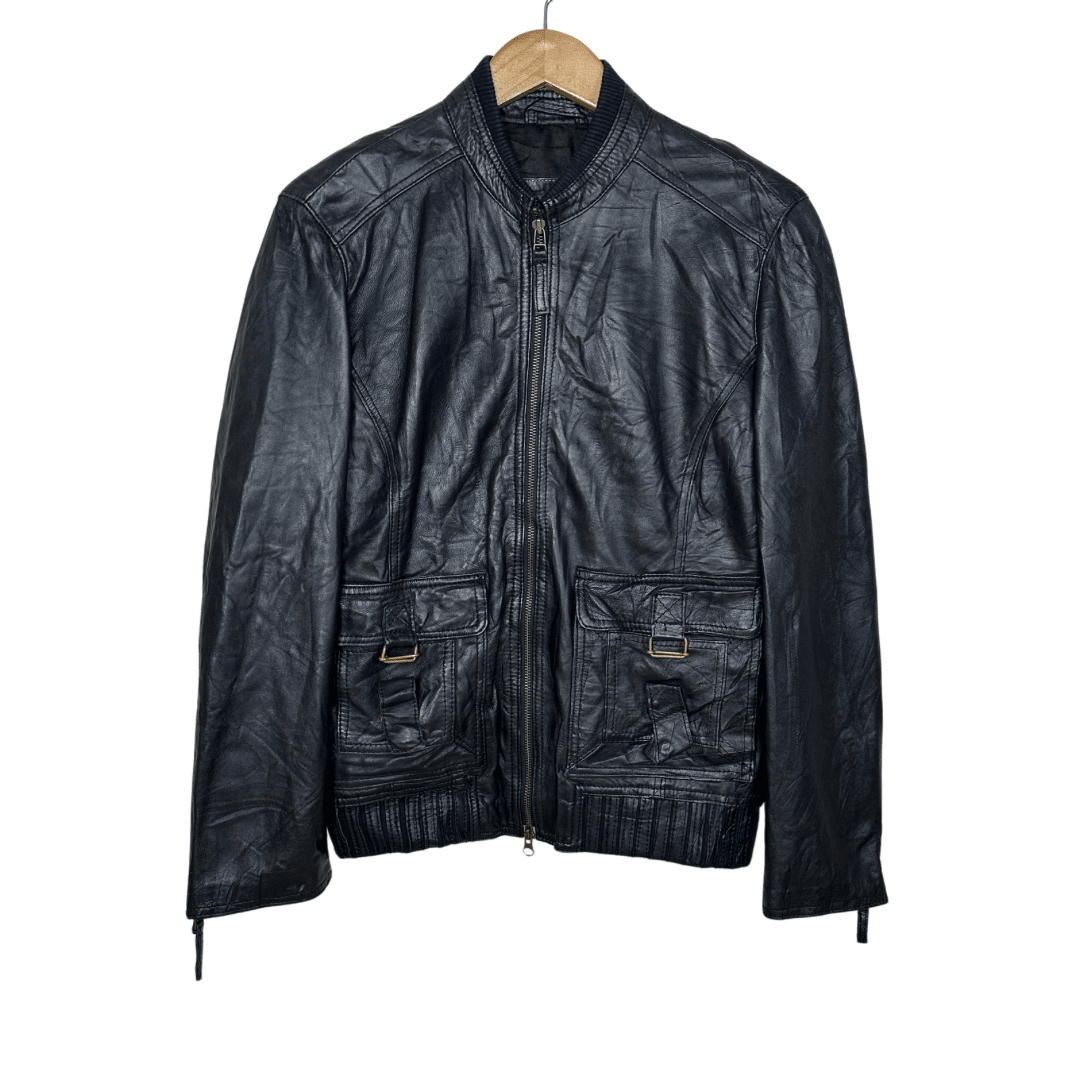 In Extenso Genuine Leather Jacket - Funkify