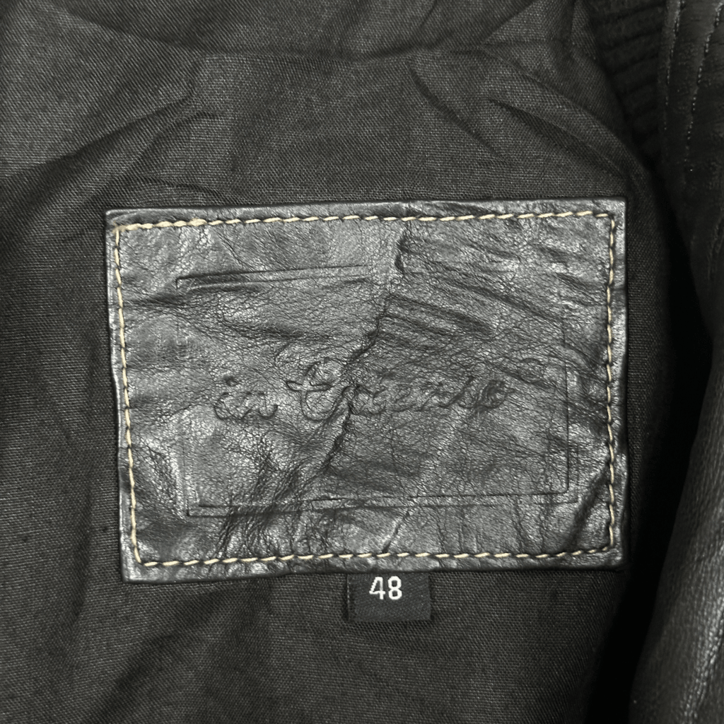 In Extenso Genuine Leather Jacket - Funkify