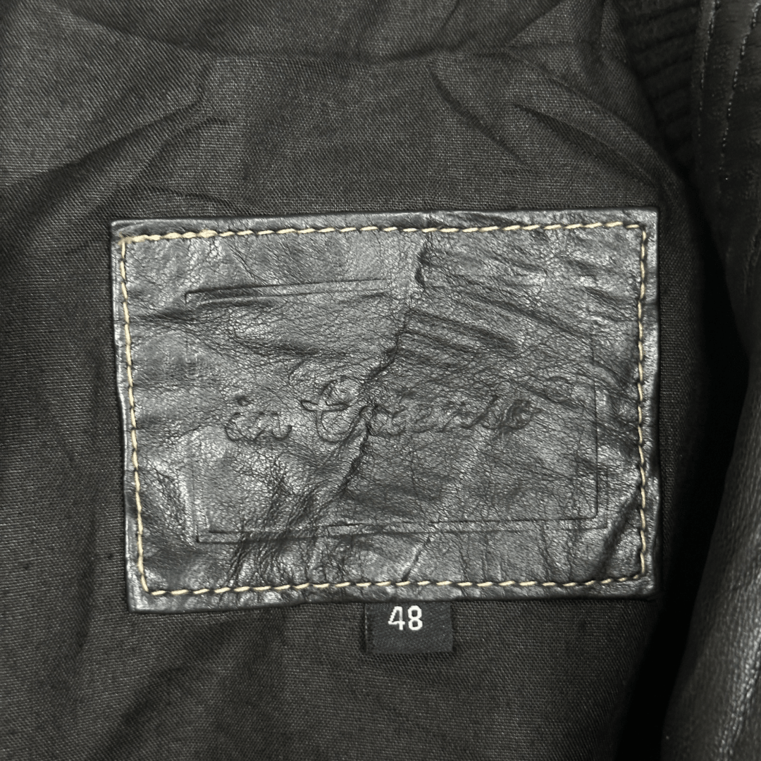 In Extenso Genuine Leather Jacket - Funkify