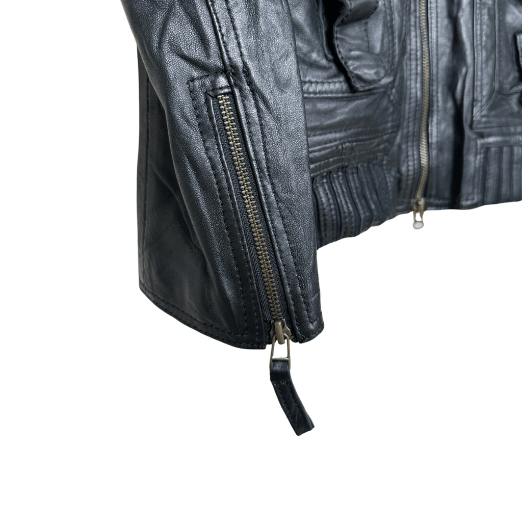 In Extenso Genuine Leather Jacket - Funkify