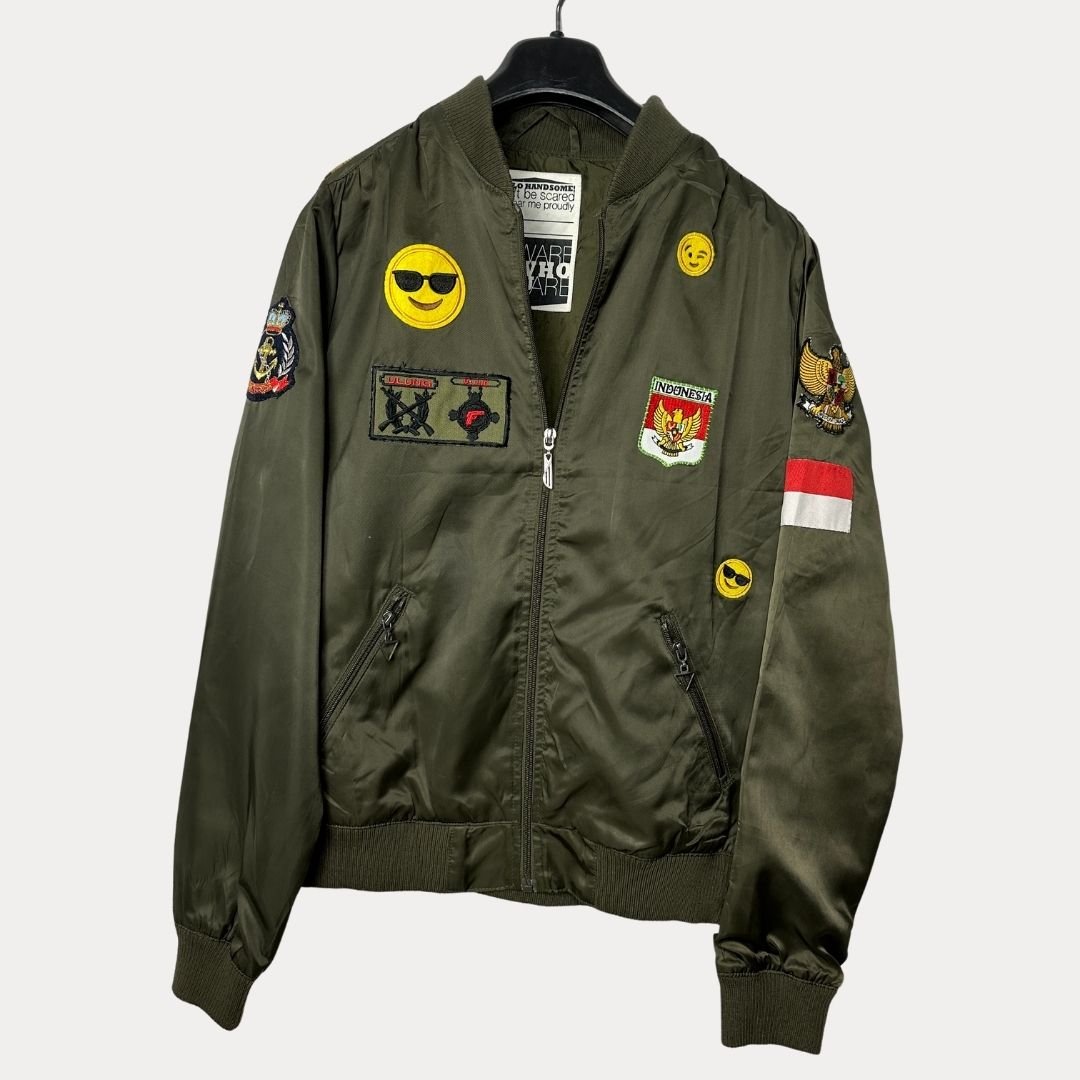 Indonesian Flag Bomber Jacket - Funkify