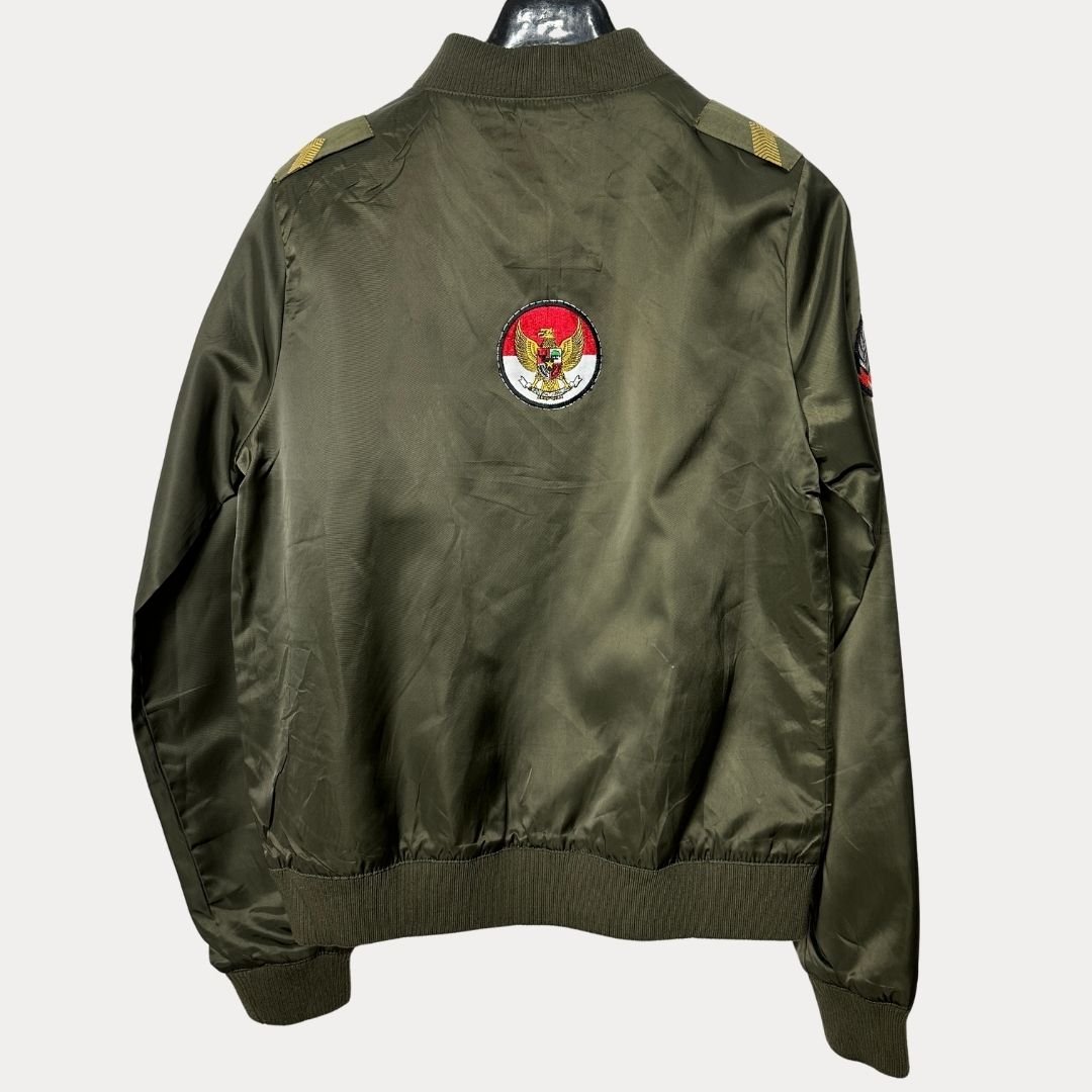 Indonesian Flag Bomber Jacket - Funkify