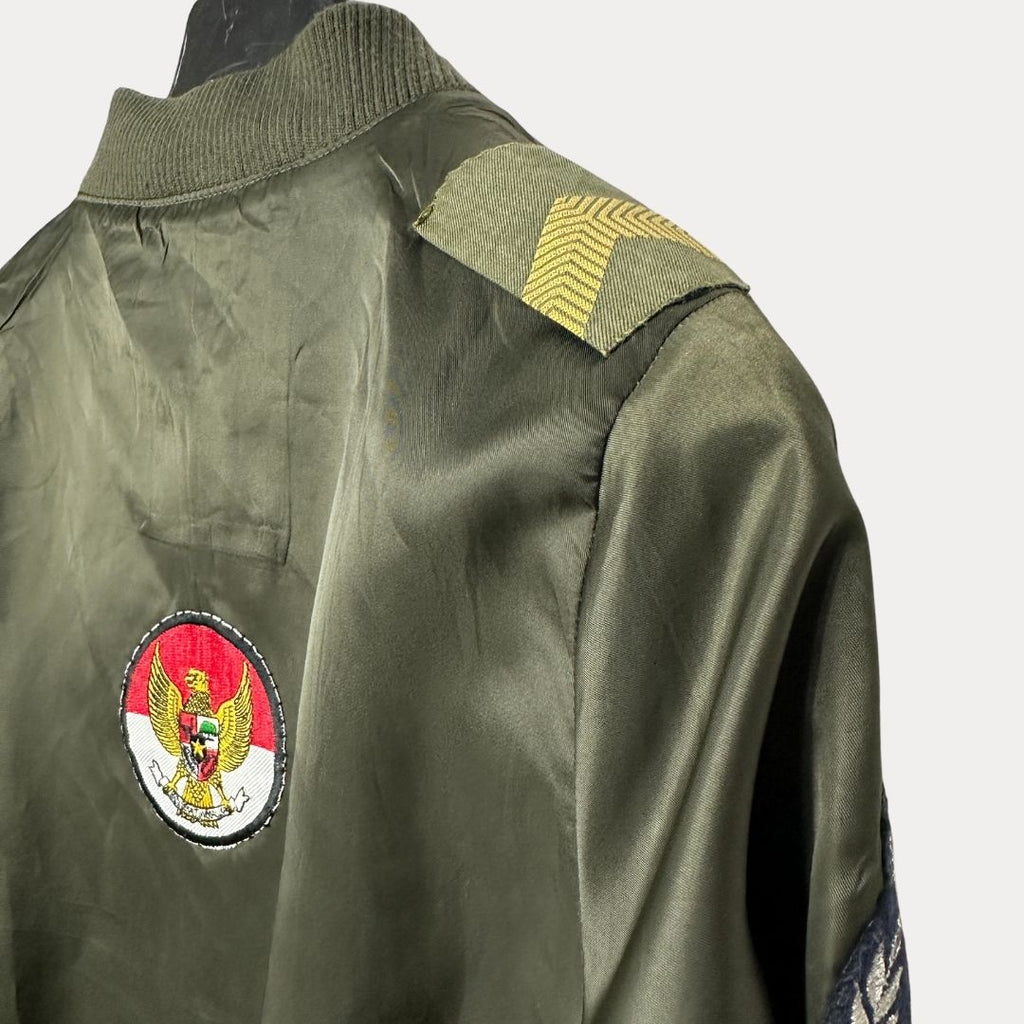 Indonesian Flag Bomber Jacket - Funkify
