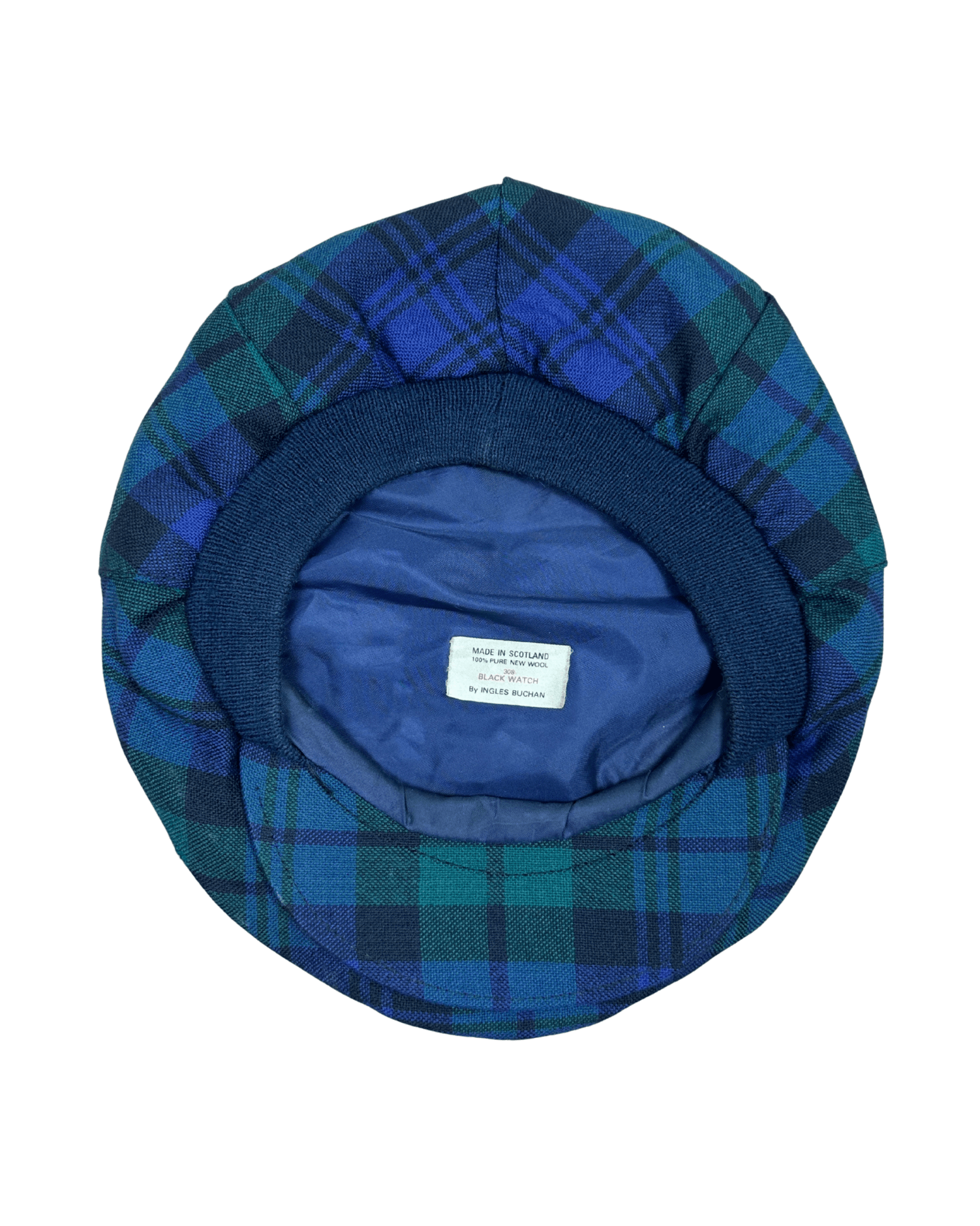 Ingles Buchan "Black Watch" Pure Wool Flat Cap - Funkify