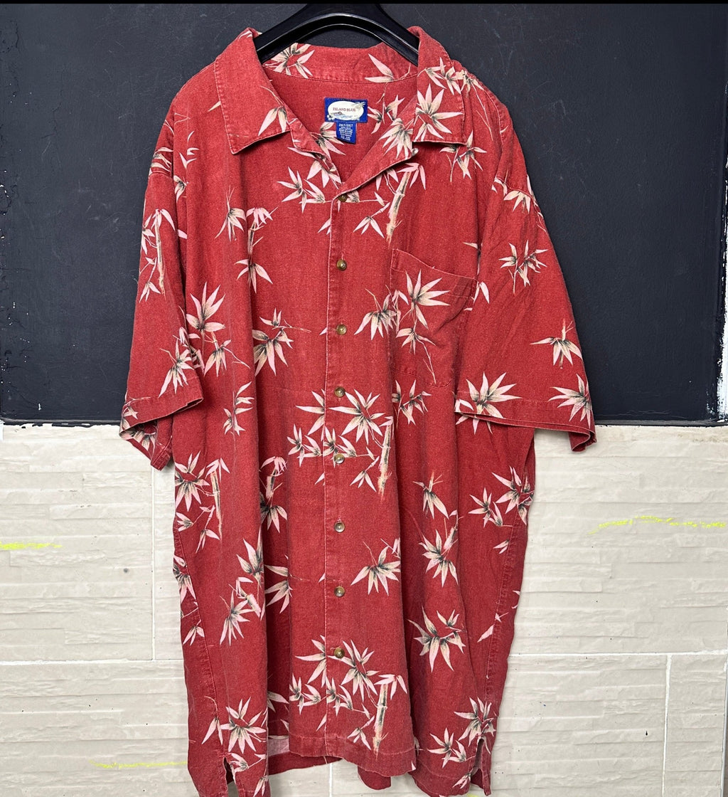 Island Blue Hawaiian Shirt 2XL - 3XL - Funkify