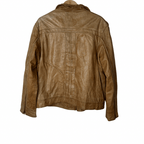 Itallo Brown Genuine Leather Jacket XL - Funkify