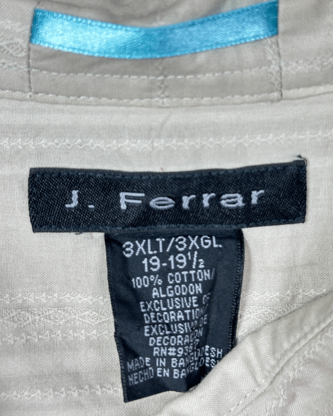 J. Ferrar Embroidered Shirt 3XL - Funkify