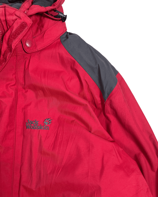 Jack Wolfskin Reversible 3 - in - 1 Jacket with Detachable Hood - XL - Funkify