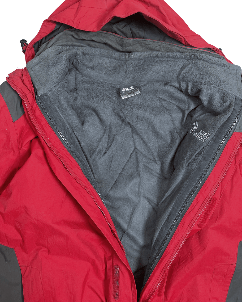 Jack Wolfskin Reversible 3 - in - 1 Jacket with Detachable Hood - XL - Funkify