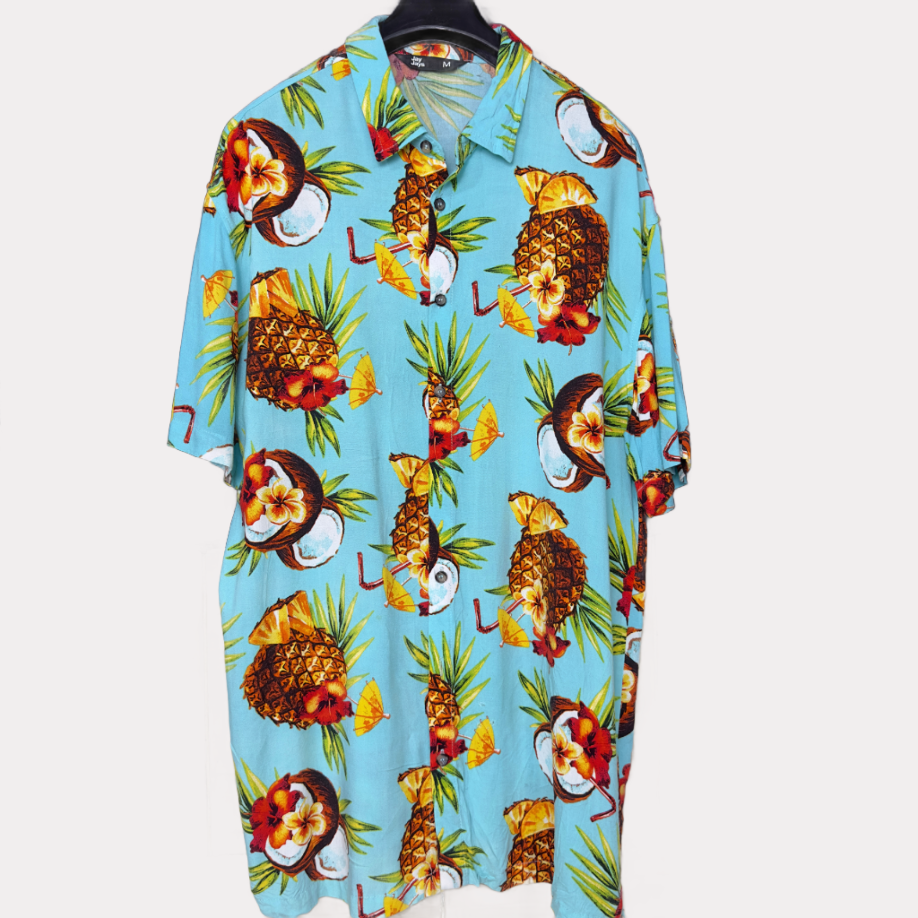 Jay Jays Pineapple Pattern Shirt Medium - Funkify