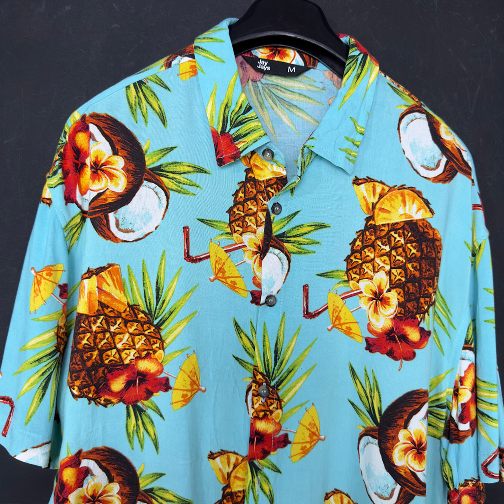 Jay Jays Pineapple Pattern Shirt Medium - Funkify