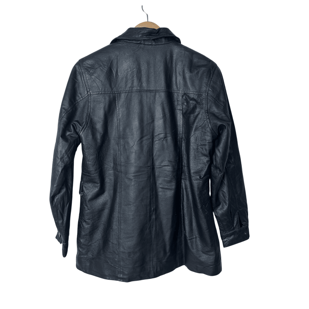 JD Italian Genuine Leather Jacket Medium - Funkify