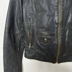 Jofama Genuine Leather Biker Women's Jacket - Funkify