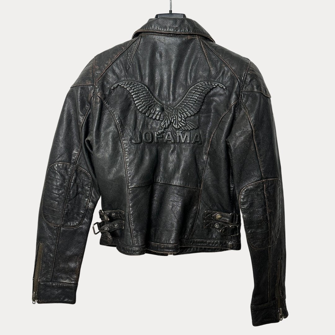 Jofama Genuine Leather Biker Women's Jacket - Funkify