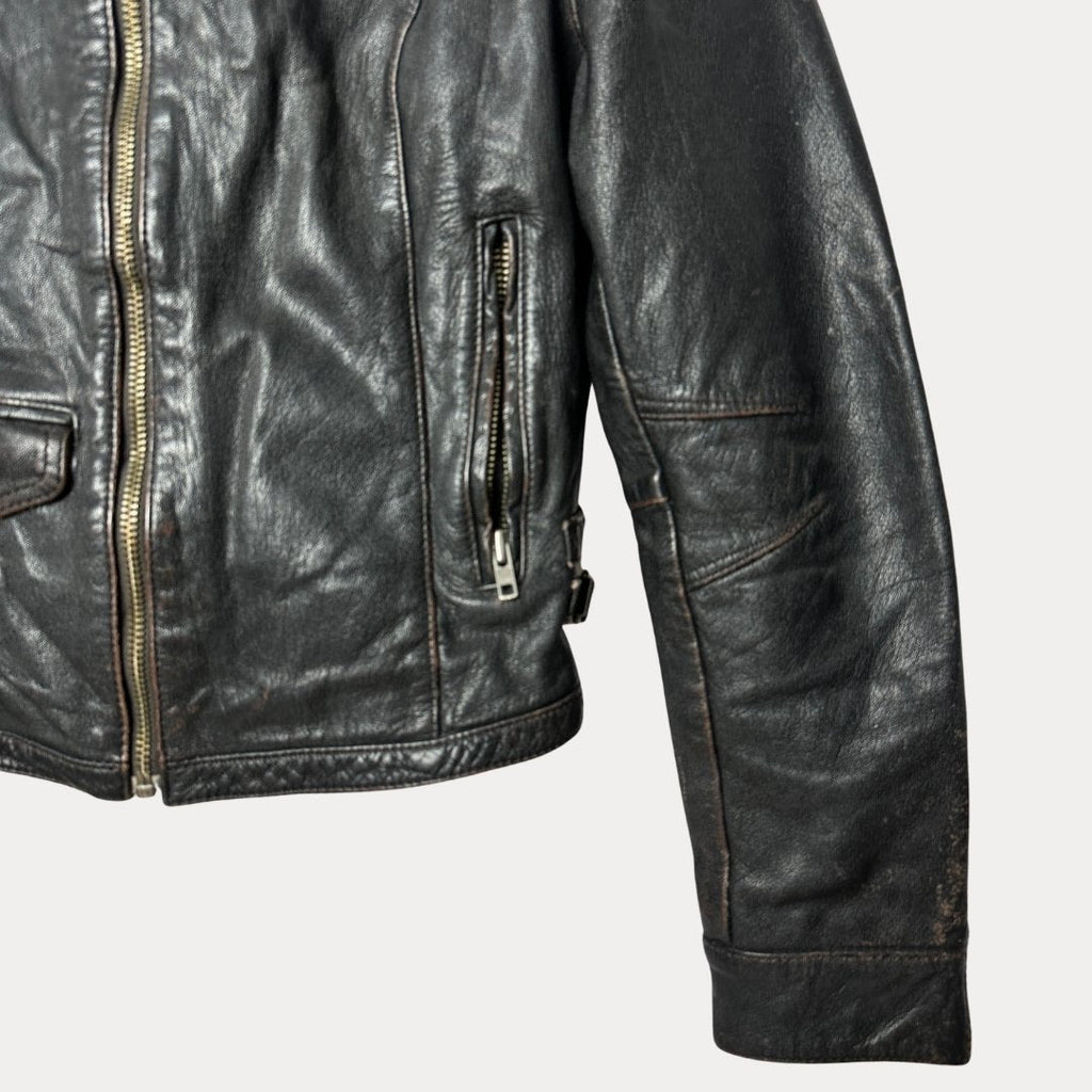 Jofama Genuine Leather Biker Women's Jacket - Funkify