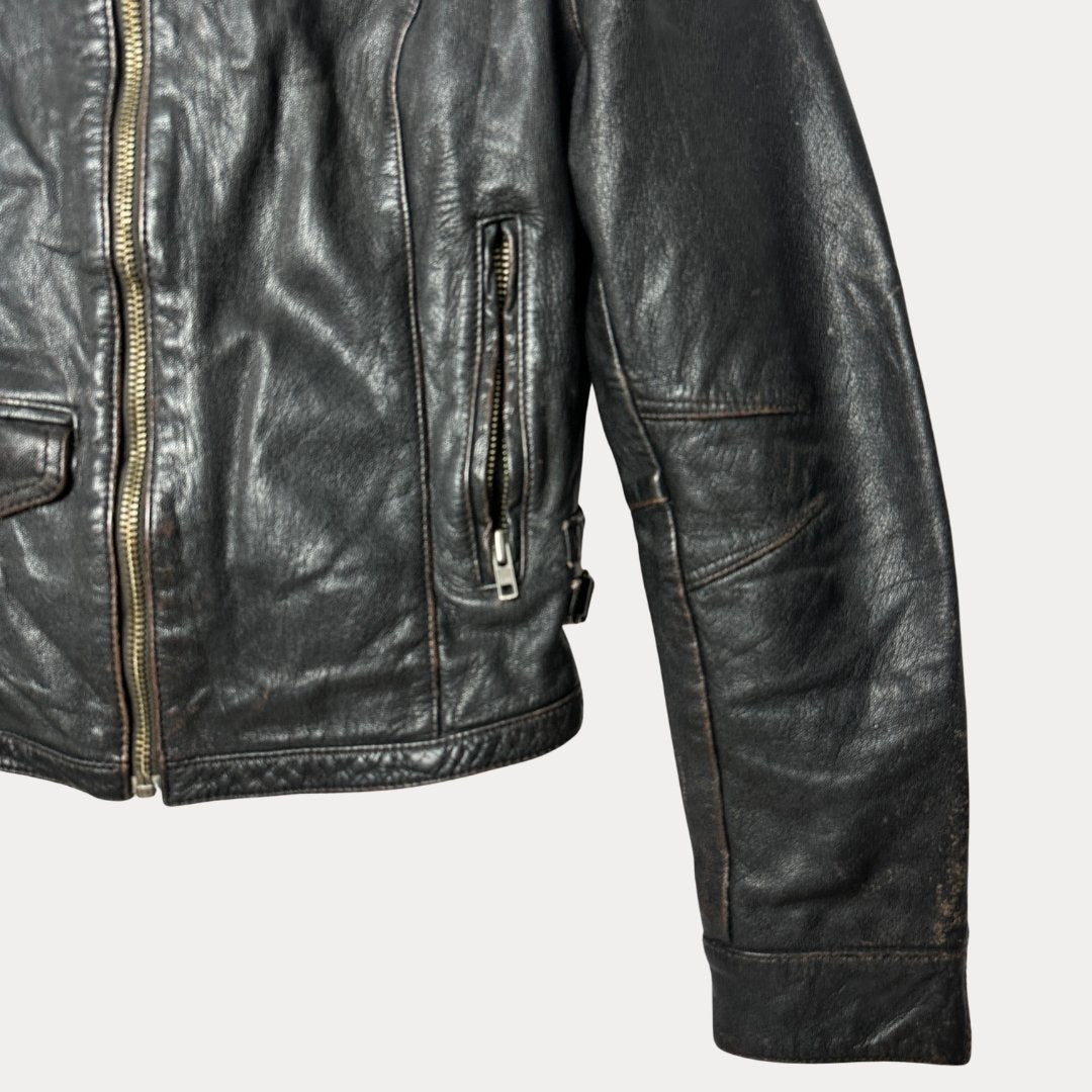 Jofama Genuine Leather Biker Women's Jacket - Funkify