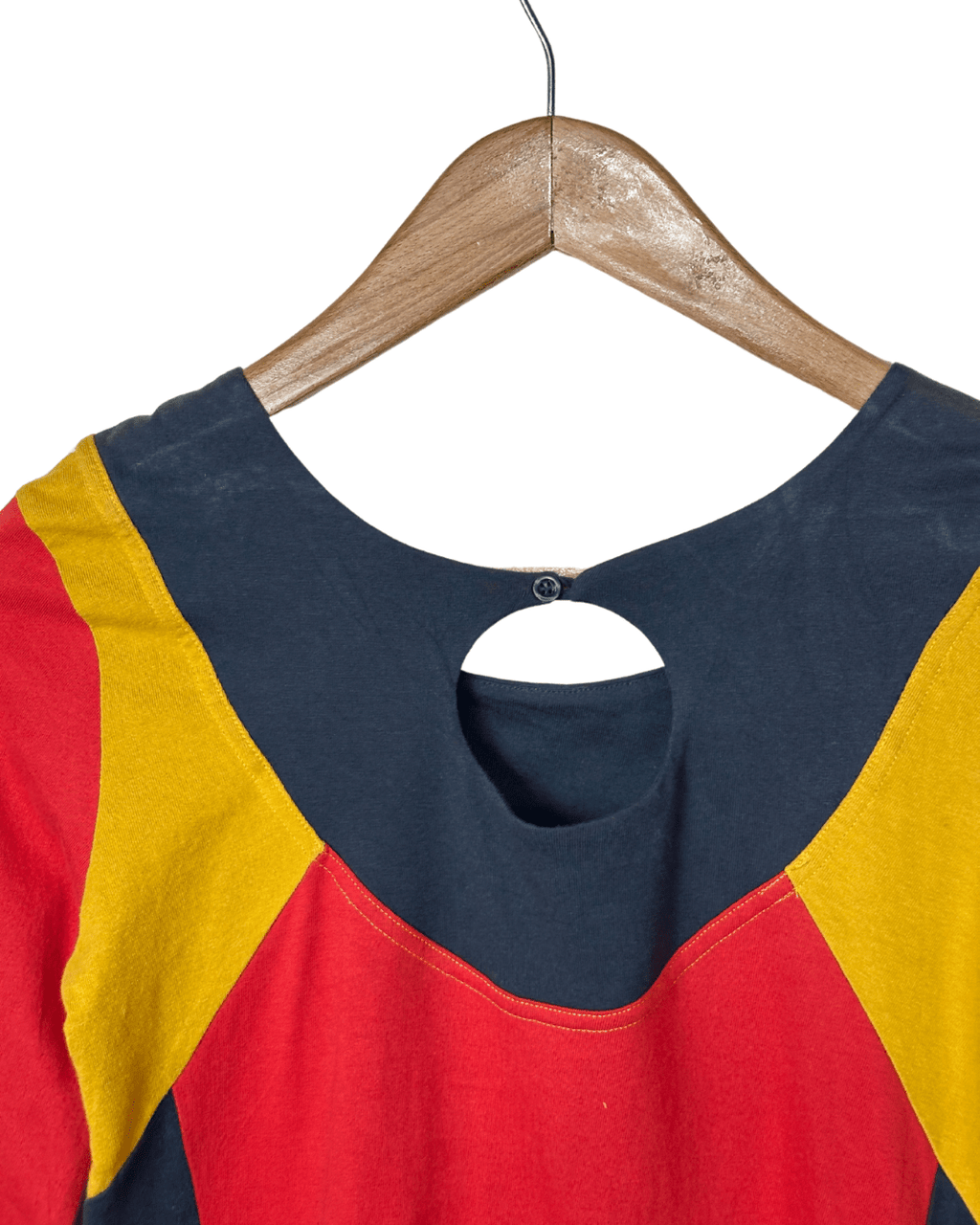 Kaliyog Colorblock Long Sleeve Dress Small - Funkify