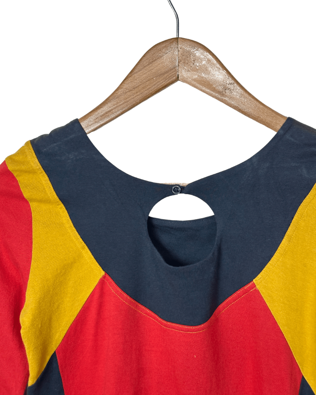 Kaliyog Colorblock Long Sleeve Dress Small - Funkify
